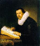 Rembrandt van rijn Portrait of a scholar. painting
